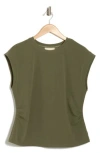 Melloday Cinched Techno Top In Sage