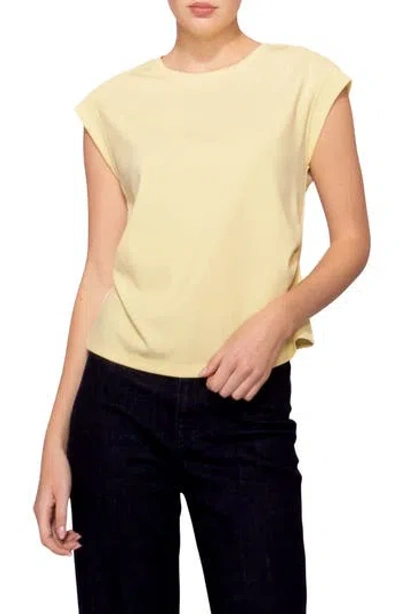 Melloday Cinched Techno Top In Yellow