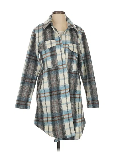 Pre-owned Melloday Coat In Blue