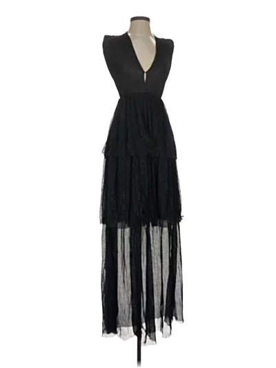 Pre-owned Melloday Cocktail Dress In Black