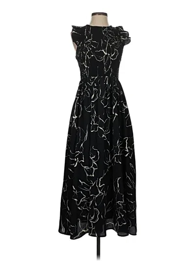 Pre-owned Melloday Cocktail Dress In Black