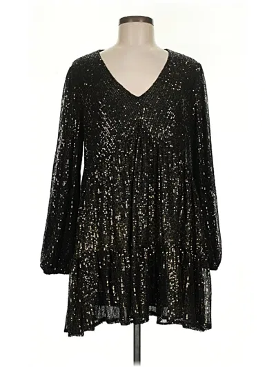 Pre-owned Melloday Cocktail Dress In Black