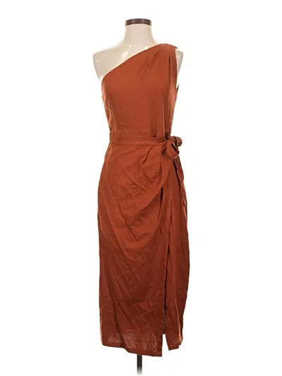 Pre-owned Melloday Cocktail Dress In Brown