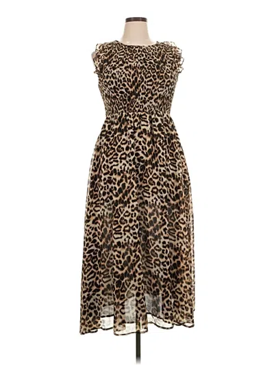 Pre-owned Melloday Cocktail Dress In Brown
