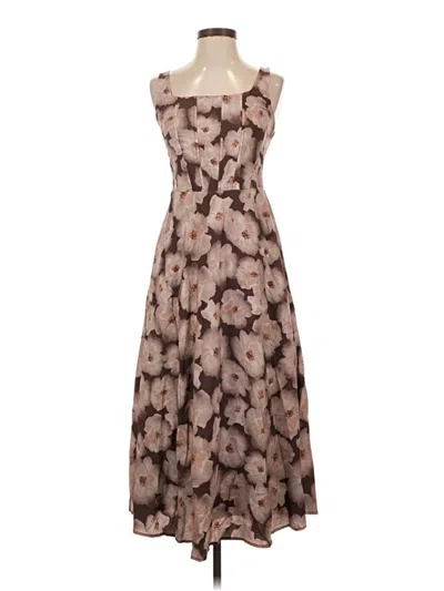 Pre-owned Melloday Cocktail Dress In Brown