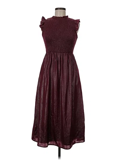 Pre-owned Melloday Cocktail Dress In Burgundy