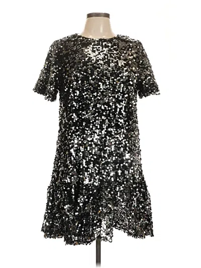 Pre-owned Melloday Cocktail Dress In Silver