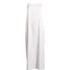 Melloday Crinkled Satin Slipdress In Sea Salt