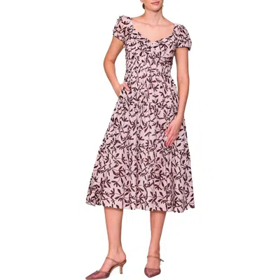 Melloday Ditsy Print Midi Dress