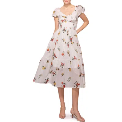 Melloday Ditsy Print Midi Dress In Multi