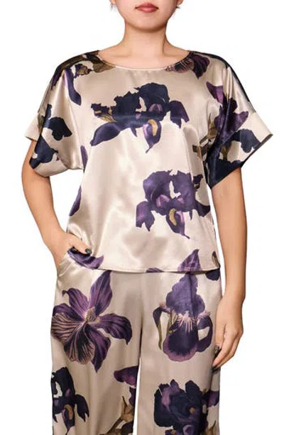 Melloday Dolman Sleeve Top In Neutral