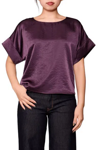 Melloday Dolman Sleeve Top In Pink