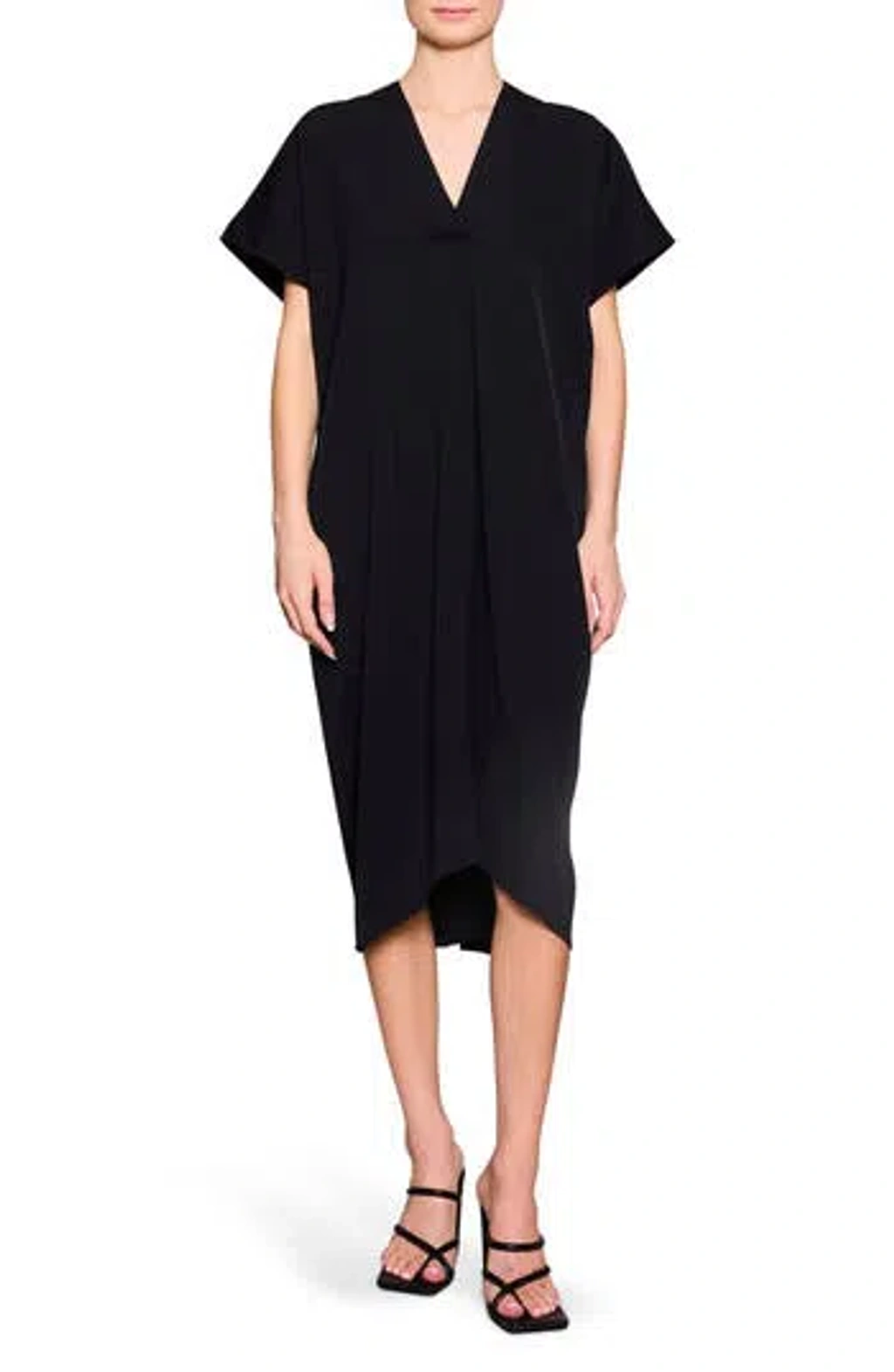 blue dress for baby girl Milena Merino Wool Shift Dress - Black – Milena Shift Dress main image 0