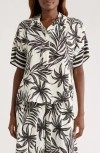 Melloday Easy Woven Pullover Shirt In Black