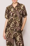 Melloday Easy Woven Pullover Shirt In Multi