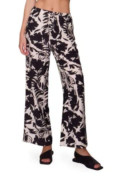 Melloday Floral Print Ankle Pants In Multi