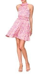 Melloday Halter Neck Smocked Minidress