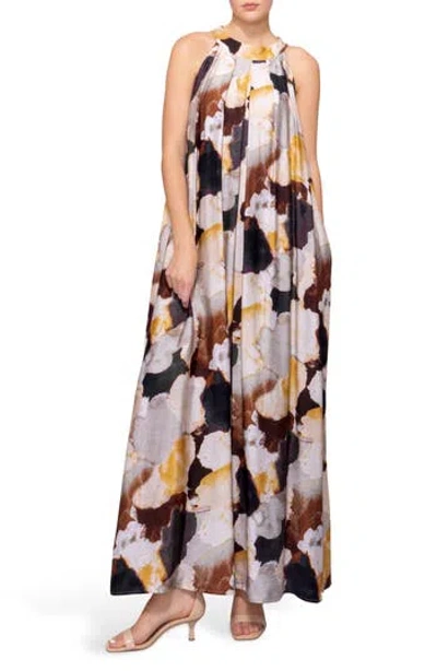 Melloday High Neck Maxi Dress In Multi