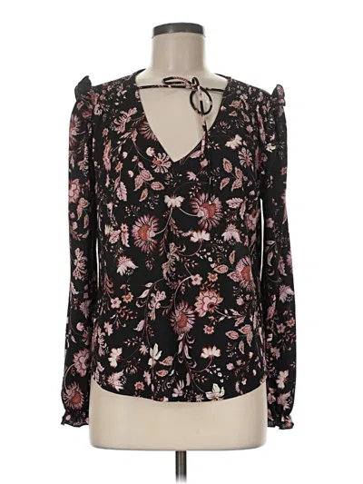 Pre-owned Melloday Long Sleeve Blouse In Black