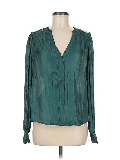 Pre-owned Melloday Long Sleeve Blouse In Blue