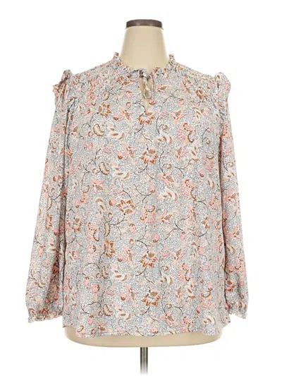 Pre-owned Melloday Long Sleeve Blouse In Blue