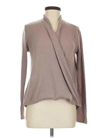 Pre-owned Melloday Long Sleeve Blouse In Gray