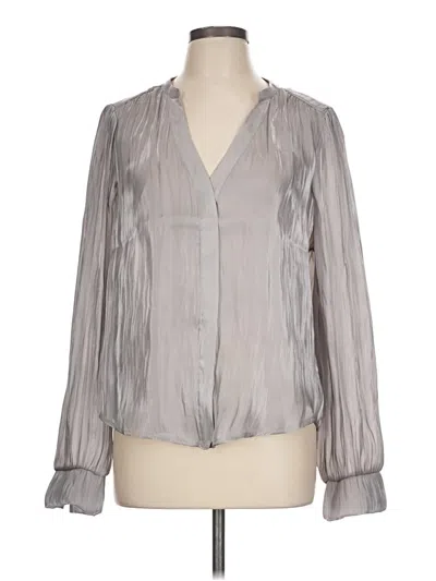 Pre-owned Melloday Long Sleeve Blouse In Gray
