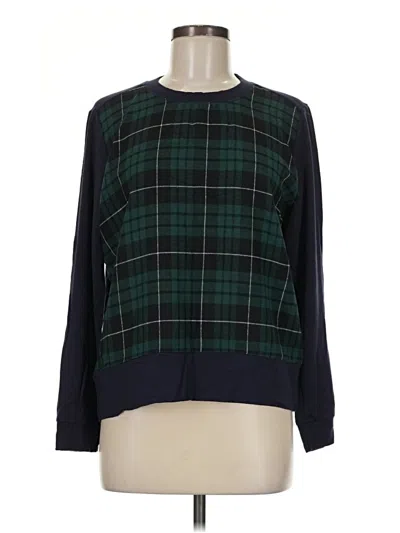 Pre-owned Melloday Long Sleeve Blouse In Green