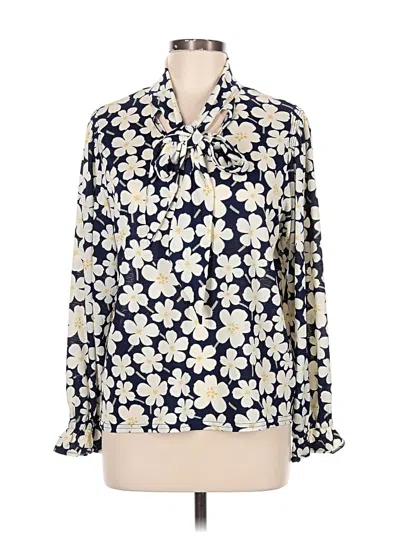Pre-owned Melloday Long Sleeve Blouse In Ivory