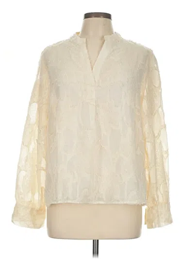 Pre-owned Melloday Long Sleeve Blouse In Ivory