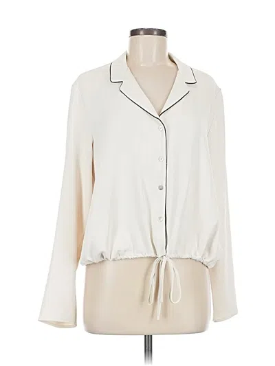 Melloday Long Sleeve Blouse In White