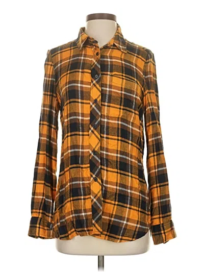 Pre-owned Melloday Long Sleeve Blouse In Yellow