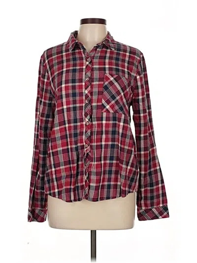 Pre-owned Melloday Long Sleeve Button Down Shirt In Red
