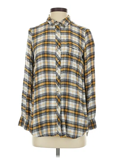 Pre-owned Melloday Long Sleeve Button Down Shirt In Yellow