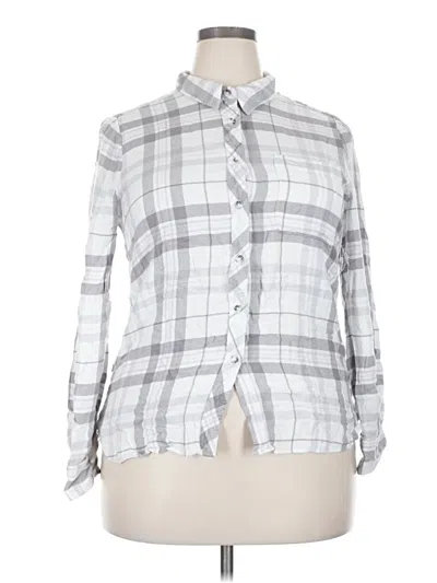 Pre-owned Melloday Long Sleeve Polo Shirt In Silver