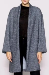 Melloday Luxe Knit Topper In Gray