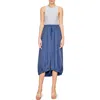 Melloday Mixed Media Maxi Dress