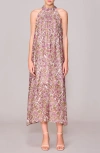 Melloday Organza Sleeveless Maxi Dress