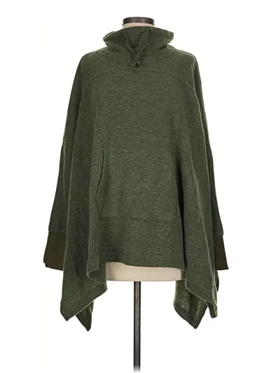 Pre-owned Melloday Poncho In Green