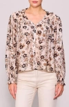 Melloday Print Button-up Shirt In Neutral