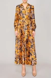 Melloday Print Maxi Shirtdress In Multi