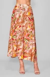 Melloday Print Maxi Skirt In Multi