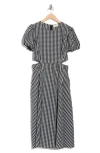 Melloday Puff Sleeve Cutout Maxi Dress