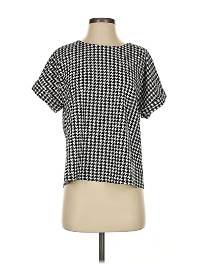 Pre-owned Melloday Short Sleeve Blouse In Black