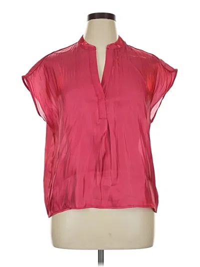 Pre-owned Melloday Short Sleeve Blouse In Pink