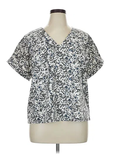 Melloday Short Sleeve Blouse In Multi