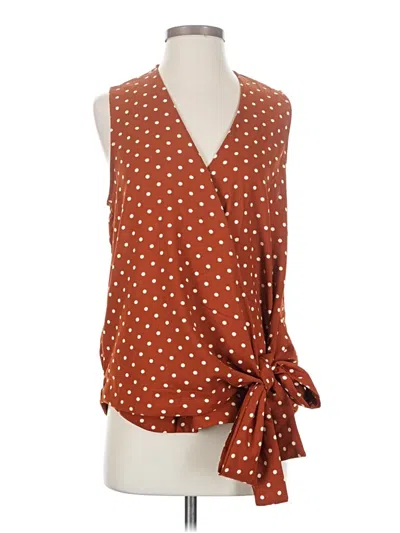 Pre-owned Melloday Sleeveless Blouse In Brown