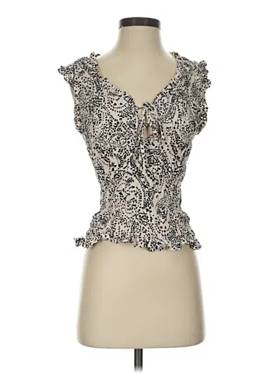 Pre-owned Melloday Sleeveless Blouse In Ivory