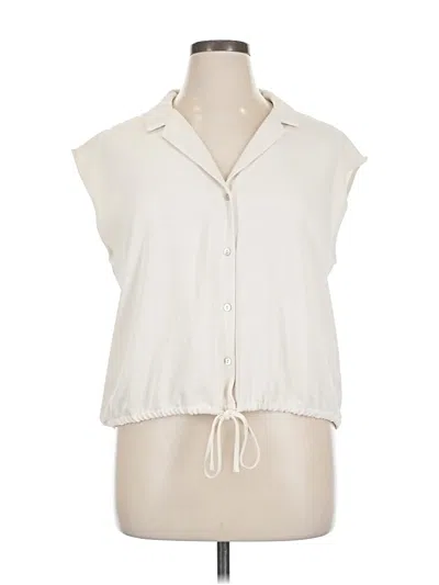 Pre-owned Melloday Sleeveless Blouse In White
