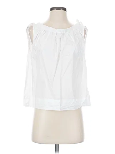 Pre-owned Melloday Sleeveless Blouse In White